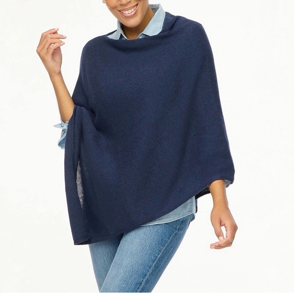 J. Crew Deep Blue Knit Wrap
